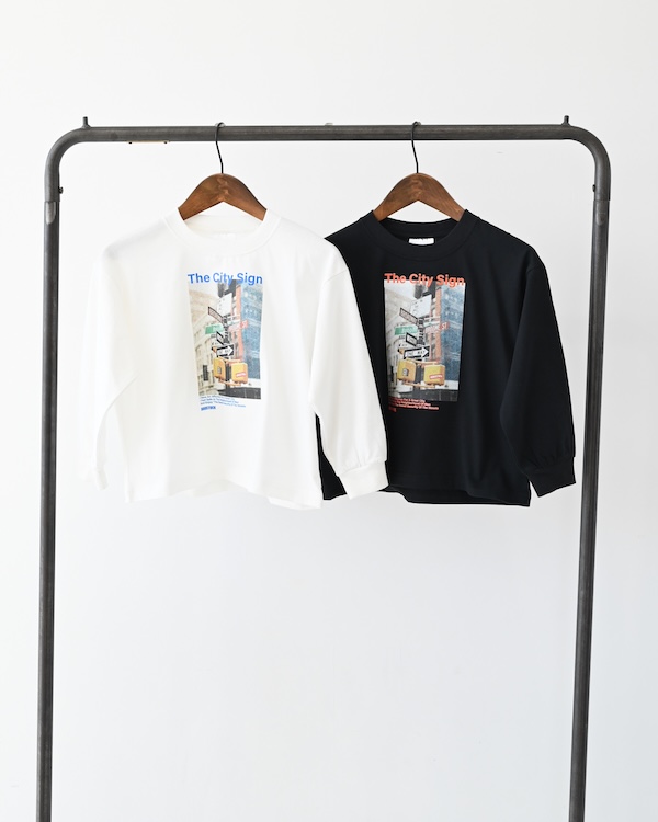 B/S City Sign L/S Tシャツ