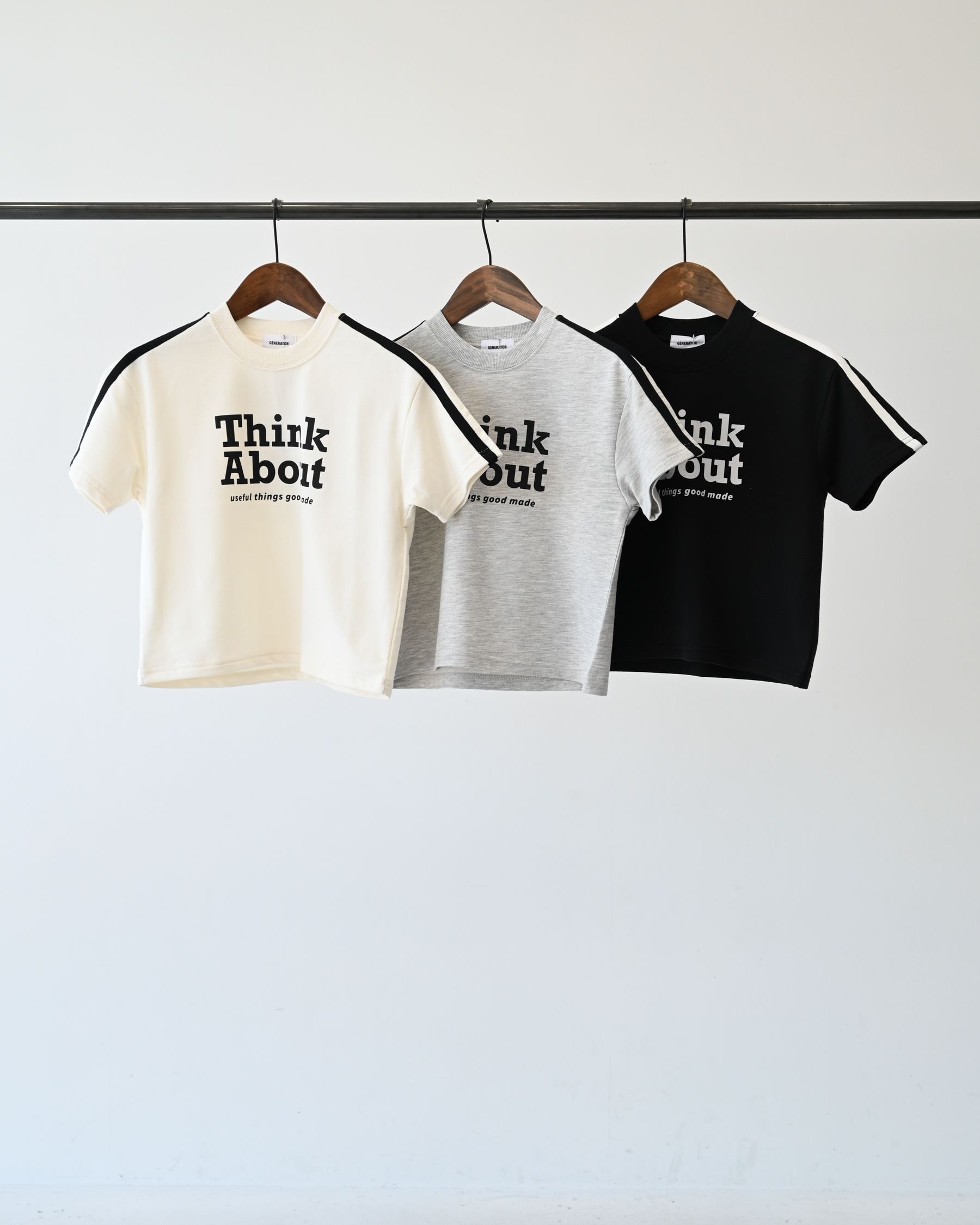 Think About 袖ラインプルオーバー