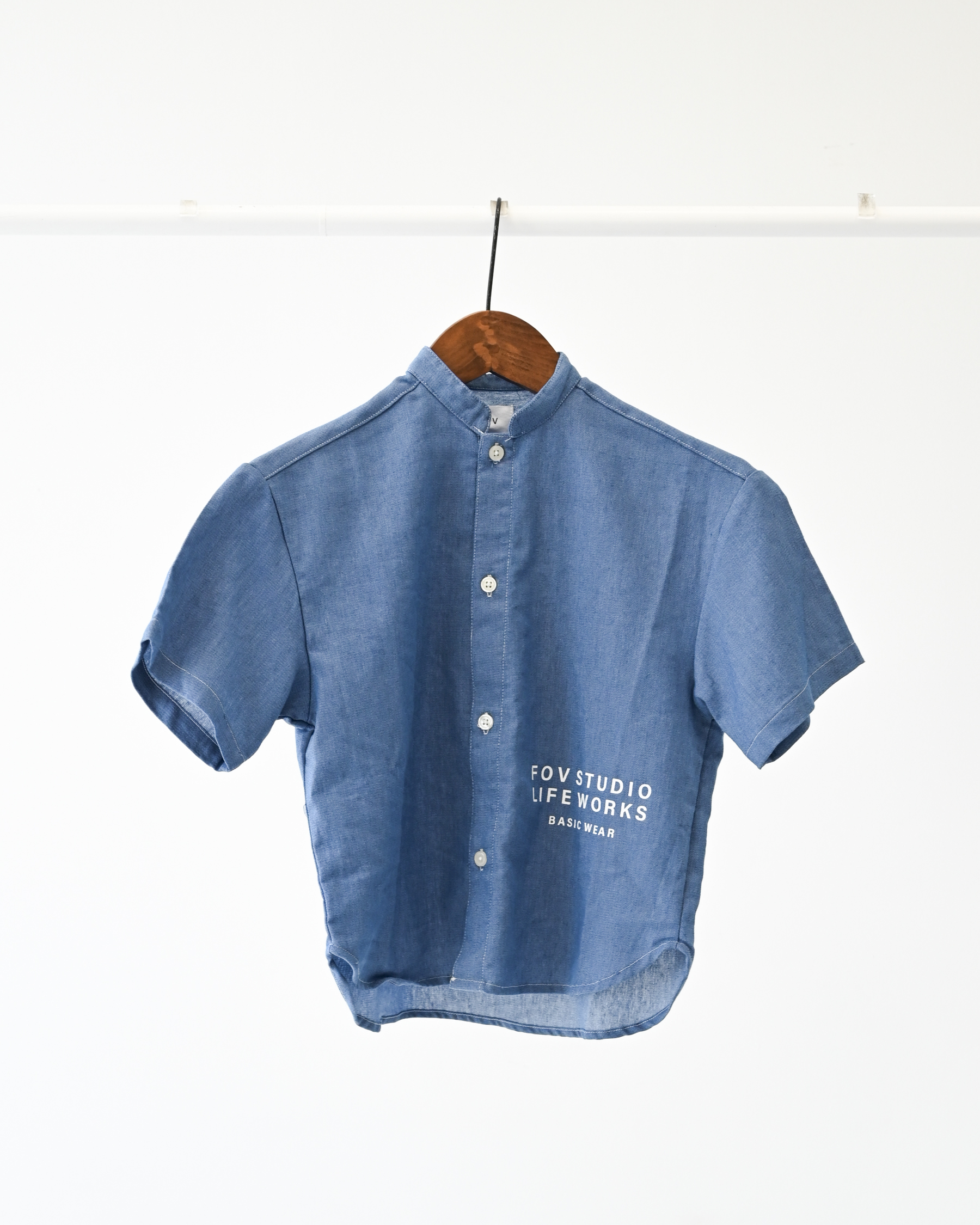 デニム半袖シャツ