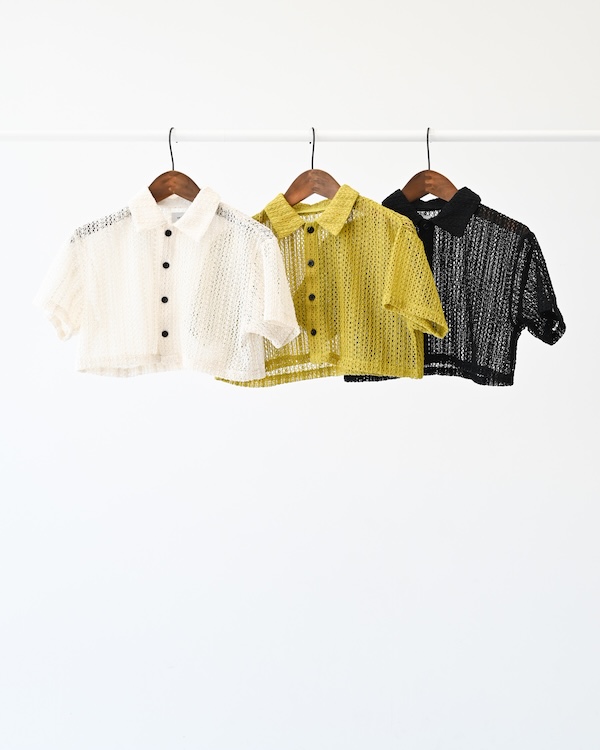 レース半袖カーディガン